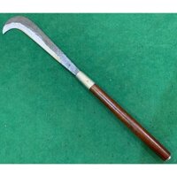 Dao Quắm, Dao Liềm Phát Cỏ, Phát Cây Loại Tốt, Dao Rèn Từ Thép Xoắn Liên Xô Siêu Bền, Cán Dài Gỗ Muồng Chắc Chắn 600g