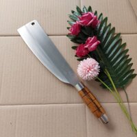 [Dao rèn thủ công ] Dao chặt xương gà vịt băm thái đa năng chất thép Trắng Nhật chống rỉ ,chuôi gỗ khâu inox chắc khỏe