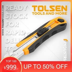 Dao rọc giấy 3 lưỡi Tolsen 30016 (25 x 125 x 0,7 mm)