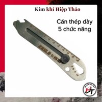 Dao rọc giấy đa năng inox 201 lưỡi dao trổ cắt dọc giấy mini 18mm cao cấp dày 5 chức năng Koslo DRG-IN5CN