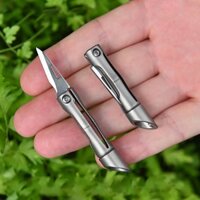 Dao rọc giấy,rạch thùng dã ngoại EDC mini Ti (420j-04)