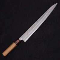 Dao Sashimi Musashi Sujihiki Thép bạc #3 cán gỗ 270mm