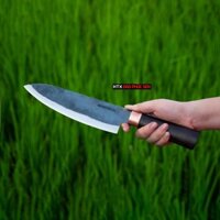 Dao thái lọc thịt cá HTX DAO PHÚC SEN DL08 cán gỗ mun lưỡi dao bằng thép nhíp dài 20 cm