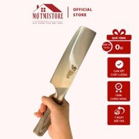 Dao thái mũi vuông (300nn) Nhật hiệu shunkai, thép Damacus - Một Mí Store