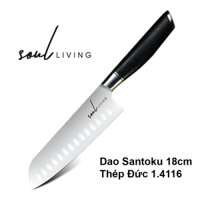 Dao thái Santoku Soul Living 18cm thép 1.4116 nhập Đức