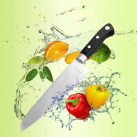 Dao thái sashimi cắt sushi bản to kiểu Nhật hàng trong nước Trung Quốc, Dao nhà ăn thái thịt, cá, sushi cán nhựa đen , d