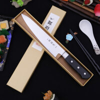 Dao thái sashimi cắt sushi bản to kiểu Nhật hàng trong nước Trung Quốc, Dao nhà ăn thái thịt, cá, sushi cán nhựa đen , d