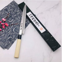 Dao thái sashimi cắt sushi bản nhỏ kiểu Nhật hàng trong nước Trung Quốc, Dao nhà nấu ăn thái thịt, cá, sushi cán gỗ trắn