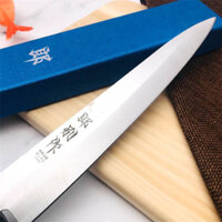 Dao thái SASHIMI cắt SUSHI bản nhỏ kiểu Nhật hàng nội địa Trung Quốc, Dao nhà bếp thái thịt, cá, sushi cán gỗ đen
