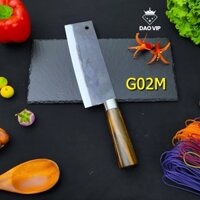 Dao thái thịt cá nhíp xe cán gỗ cẩm 20cm G02M DAO VIP