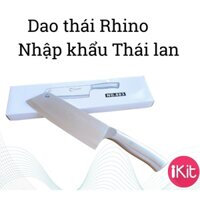 Dao thái thịt cán inox Rhino Thái Lan. Dao đúc liền nguyên chiếc bằng thép không gỉ có độ cứng cao. Sắc dễ sử dụng.