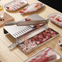 Dao Thái Thịt Dao Chặt Gà Cắt Xương Inox Dao Thái Thịt Đông Lạnh Sắc Bén Cắt Thịt Lớp Mỏng.