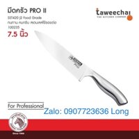 DAO THÁI THỊT INOX nguyên cây  ZEBRA 7,5'' PRO II - 100235 Thái  Lan