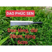 Dao tông chuyên chặt, thái, làm từ nhíp ô tô Kích thước: Chiều dài: 40cm.Chiều dài lưới: 30cmchiều rộng: 7cm.Độ dày: 4mm
