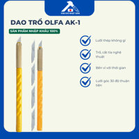 Dao trổ, dao khắc OLFA  AK-1 nhỏ gọn, tiện lợi kèm 25 lưỡi dao thay thế