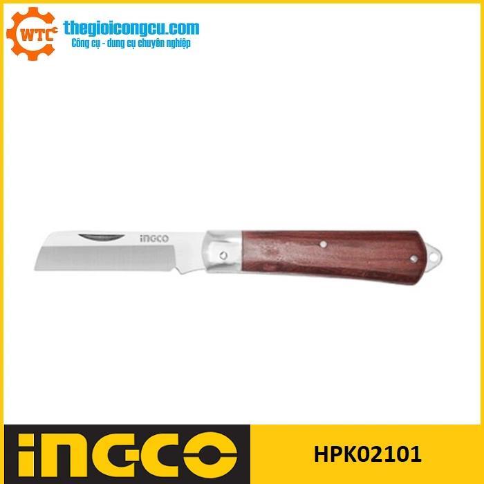 Dao tước dây điện lưỡi thẳng 210mm Ingco HPK02101