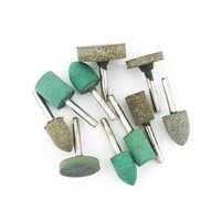 DAP cao su da bò đầu mài đầu mài hình trụ viên đạn mè hình chữ T đầu mài loại bỏ rỉ sét đánh bóng 6 tay cầm mười gói đá mài lưỡi cưa Đá mài