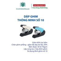 Dập Ghim Trợ lực Số 10 double A - Giảm 60% lực bấm, cơ chế làm phẳng chân ghim thông minh (Giao màu ngẫu nhiên)