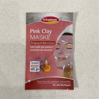 Đắp mặt nạ Pink Clay của hãng Schaebens