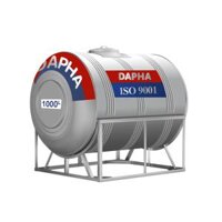 Dapha – Bồn nước inox 1000L ngang – Cao cấp