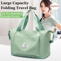 DAPHNE Yoga Sport Large Capacity Folding Travel Bag Waterproof Hand Luggage Tote Duffel Set Woman Travel Bags Crossbody For Lady & Men Training Handle Handbag Shoulder Bag Gym Bags Wet and Dry Separation