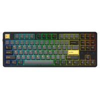 DAREU EK87 PRO – BLACK GOLDEN – Triple Mode | DareU DREAM Switch | RGB Gaming Wireless Keyboard