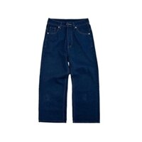 DARK BLUE WIDE STRAIGHT JEANS WHOSE - Quần jeans ống đứng wide fit Whose Studio 1683