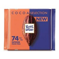 Dark Chocolate 74% Cacao Ritter Sport 100G