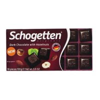 Dark Chocolate With Hazelnuts Schogetten 100G