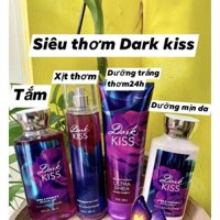 Dark Kiss Xịt thơm lotion Bath and body works bill Mỹ có seal