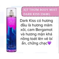 DARK KISS - Xịt Thơm Toàn Thân Body Mist Bath & Body Works USA