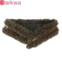 Darkwa Da Lông Thắt Lưng Cô Gái Cay Vintage Đầm Trang Trí