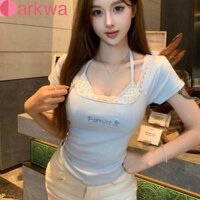 Darkwa Fake Two Pieces Top Phong Cách Hàn Quốc Ins Lady