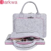 Darkwa Len nỉ Túi đựng máy tính Vỏ máy tính chống mài mòn cho Lenovo 11 -17 inch Túi xách tay màu xám tay áo