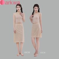 Darkwa Nữ Dài Petticoat Cho Bé Gái Cao Cấp Bên Trong Chụp Váy Mỏng Chống Trộm Co Giãn Cotton Traceless Màu Trơn Ice Silk Underskirt