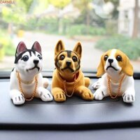 Darnell Xe Chó Trang Trí Quà Tặng Sáng Tạo Phụ Kiện Nội Thất Ô Tô Để Bàn Trang Trí Bảng Điều Khiển Trang Trí Husky Beagle gật đầu Chó Con Búp Bê