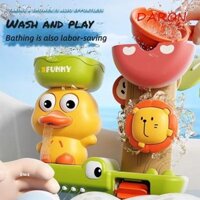 Daron Baby Spin Top Đồ Chơi Tắm, Vịt & Sư Tử Crocodie Xoay Bánh Xe Nước Đồ Chơi, Xịt Nước An Toàn Ổn Định Cảm Giác Học Đồ Chơi Tắm Cho Bé Bồn Tắm