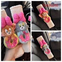 Daron Dây An Toàn Ô Tô Miếng Lót Vai, Đồ Dùng Nội Thất Ô Tô Cao Cấp Dễ Thương, Phim Hoạt Hình Thời Trang 3D Mèo Và Chuột Bảo Vệ Cô Gái