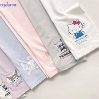 Daron1 Tay áo Kuromi, My Melody Fingerless Pochacco Chống Nắng, Thời Trang Thoáng Khí Mát Có Thể Điều Chỉnh Còng Cinnamoroll Ice Silk Arm Cover Girl