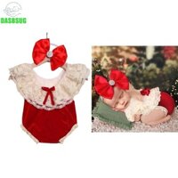 Dasbsug Áo Liền Quần Cho Bé Mũ Đội Đầu Chụp Ảnh Trang Phục Tư Thế Mặc 0-1tháng Bộ Đồ Ảnh Trẻ Sơ Sinh