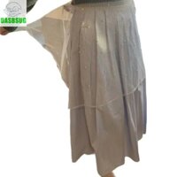 Dasbsug Hàn Quốc xuyên thấu ren buộc tạp dề Váy ngọc trai đính cườm Khăn quàng cổ cho nữ