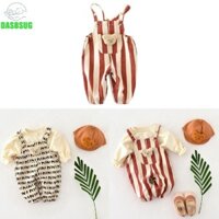 Dasbsug Hoạt Hình In Hình Động Vật Không Tay Dây Đeo Quần Cho Bé Áo Liền Quần Áo Liền Quần Quần Quần