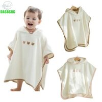 Dasbsug Khăn trùm đầu cho bé trai bé gái Áo choàng tắm Unisex Sơ sinh Khăn đi biển khô nhanh