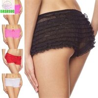 Dasbsug Nữ Khiêu Vũ Bloomers Booty Quần Short Frilly Pettipants Ren Ruffle Boyshort Quần Lót