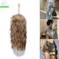Dasbsug Sang Trọng Cáo Đuôi Chìa Khóa Phụ Kiện Móc Khóa Ô Tô Di Động Cho Nữ Hợp Thời Trang