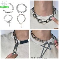 Dasbsug Thời Trang 17 Khóa Vòng Cổ Trang Sức Thanh Lịch Hàng Ngày Đeo Vòng Cổ Ti Kết Cấu Thép Hoàn Hảo Cho Một Cảm Ứng Của Eleganc