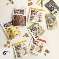 Dashin Whole Wheat Protein Chips 6 loại 6 gói hỗn hợp (1 gói mỗi hương vị) / Protein Snack / Healthy Kids Protein Snack