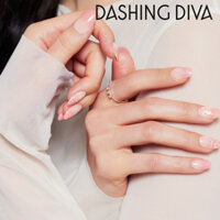 Dashing Diva Press-On Nail Tip / Móng tay giả / Móng tay nhân tạo Blossom Breeze (Hình bầu dục dài)