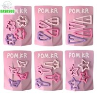 Dassbsug 24xPink Hình Ngôi Sao Dễ Thương Kẹp Tóc Thời Trang Bé Gái Mặt Trước Tóc Gãy Barrettes