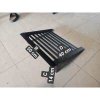 DẮT CẦU XE MÁY BẰNG SẮT KẼM SƠN ĐEN. CAO TỪ 13 ĐẾN 22 CM